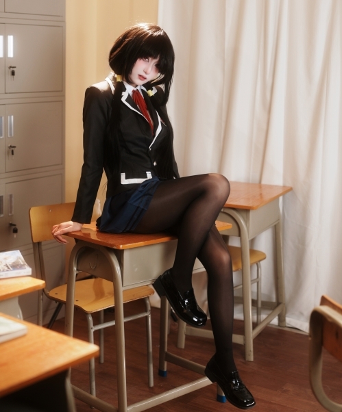 cos正片_cospaly作品_古风cos_时崎狂三校服