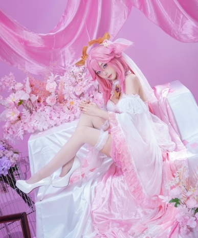 cos正片_cospaly作品_古风cos_八重神子花嫁