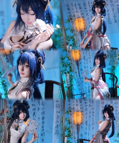 cos正片_cospaly作品_古风cos_离恨烟旗袍